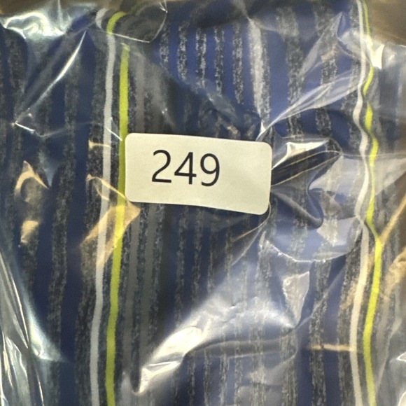 Nike Golf Polo Mens XL Tour Performance Striped Blue Lightweight - Picture 10 of 10